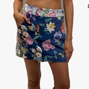 JOHNNY WAS SUNRISE SHORT SKIRT